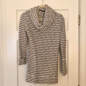 Cowl neck knit sweater